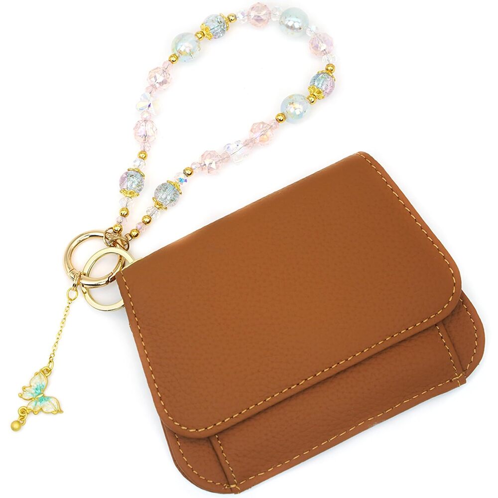 5329 Wristlet Keychain Wallet – Premium Leather Small Wallet with RFID